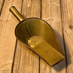 Small brass scooper